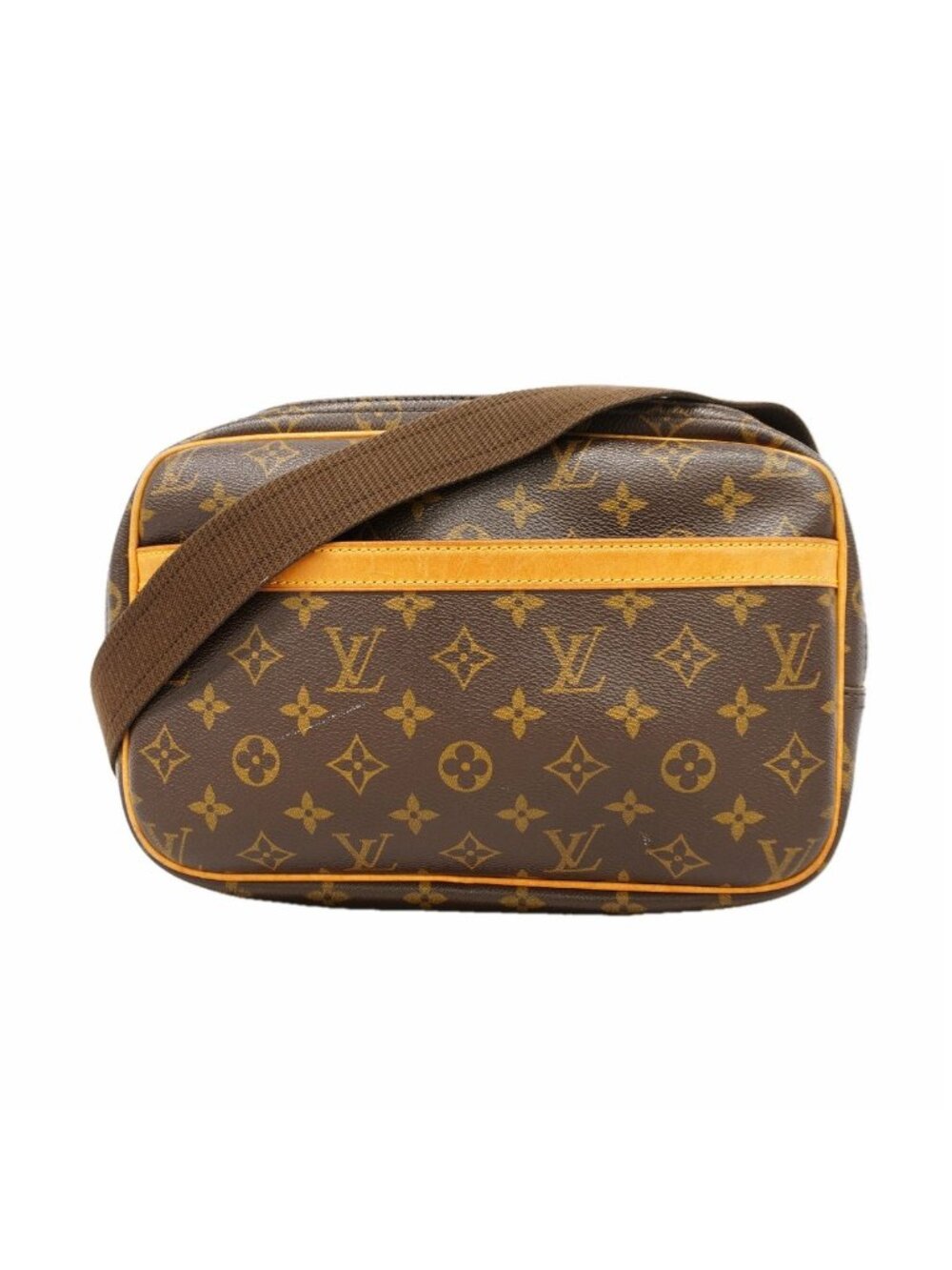 Louis Vuitton Shoulder Bag Monogram Reporter PM Brown